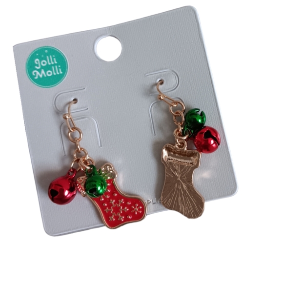 Jingle Bells Stocking Earrings - Picture 4 of 6
